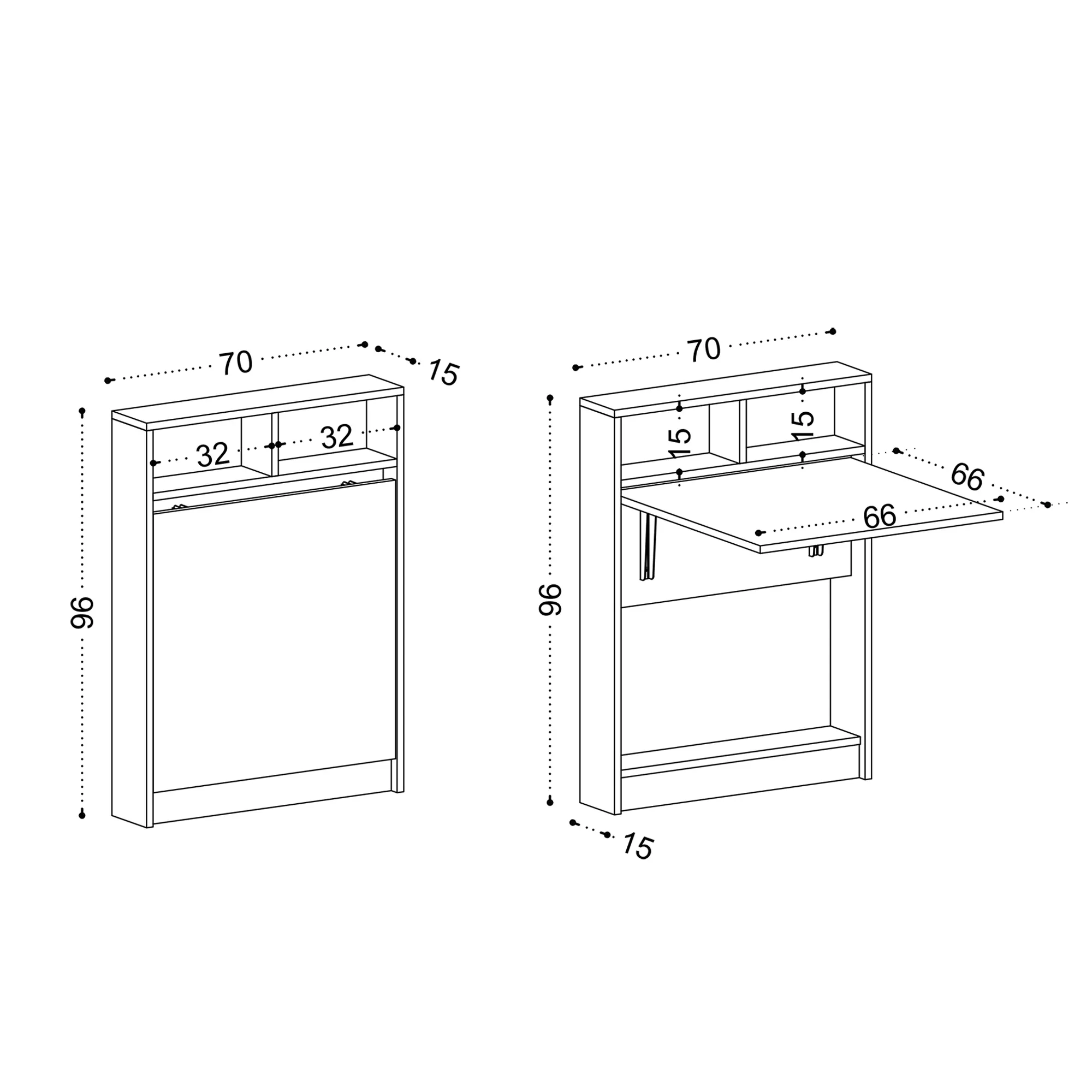 BRACKED Katlanır Masa - Patara 3