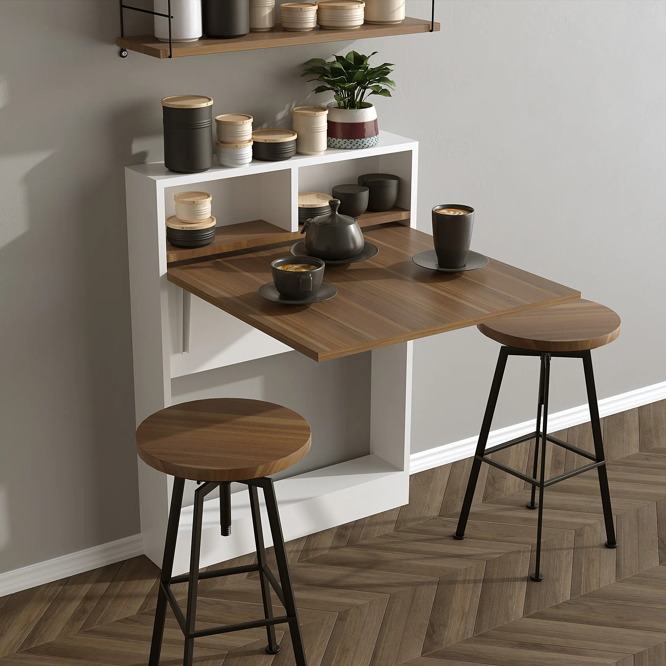 BRACKED Katlanır Masa - Ceviz