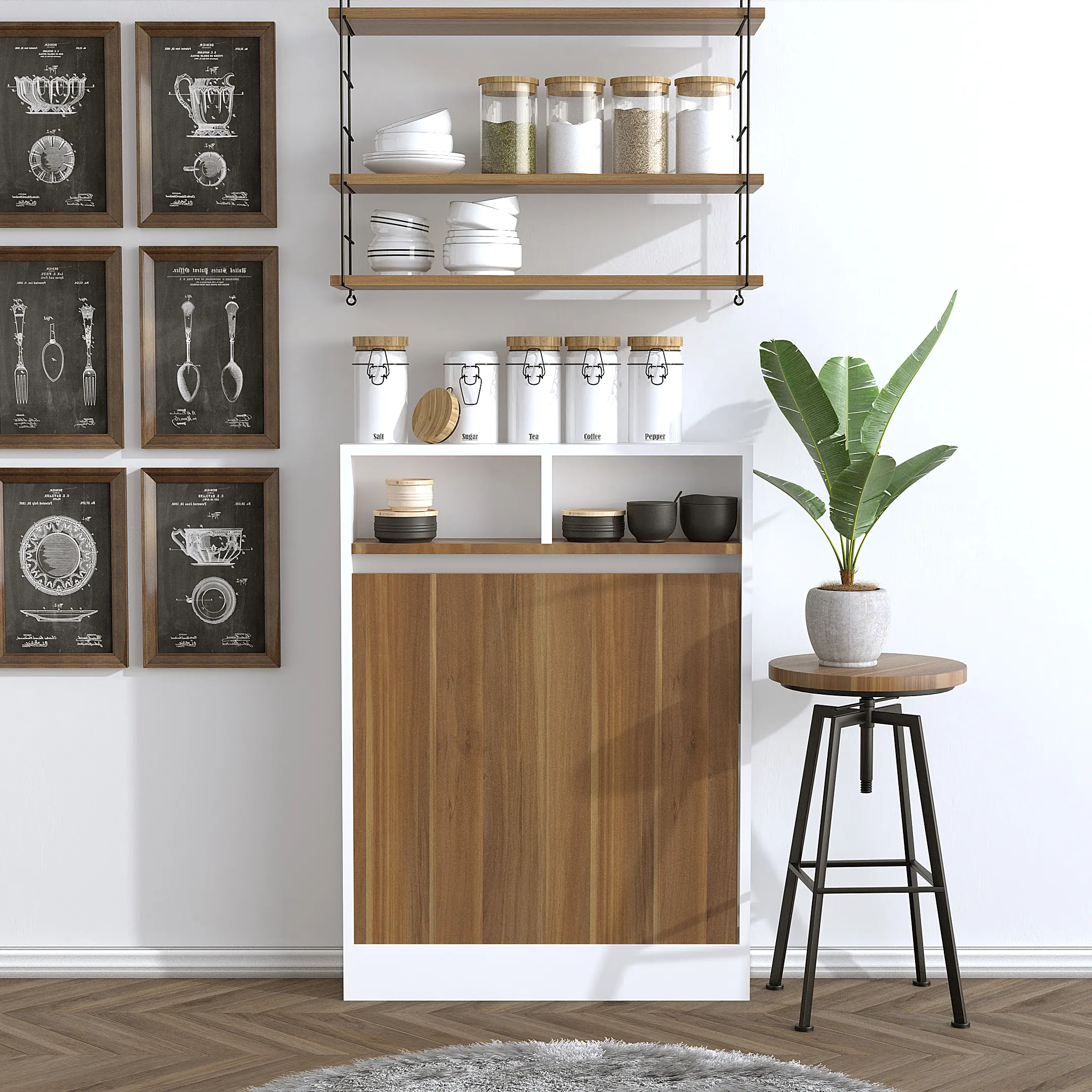 BRACKED Katlanır Masa - Ceviz