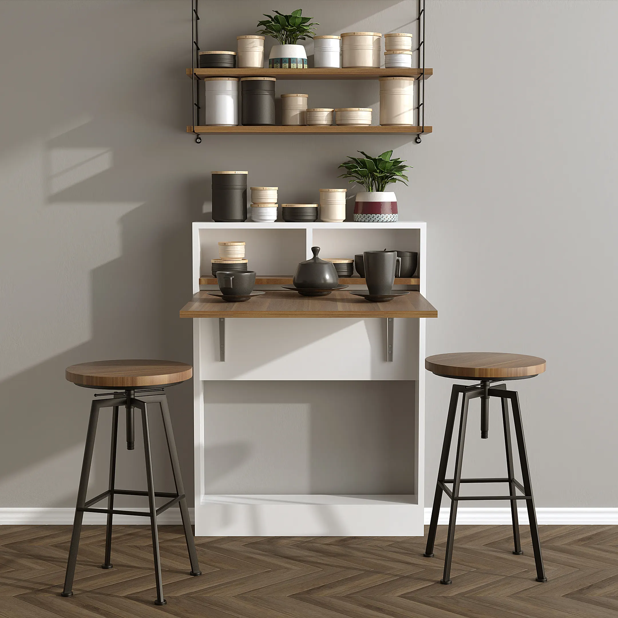 BRACKED Katlanır Masa - Ceviz